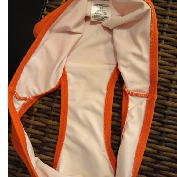 Michael Kors MM7F275S Coral Pink-Orange  Bikini Bottom - Size Medium, Designer - Picture 3 of 6